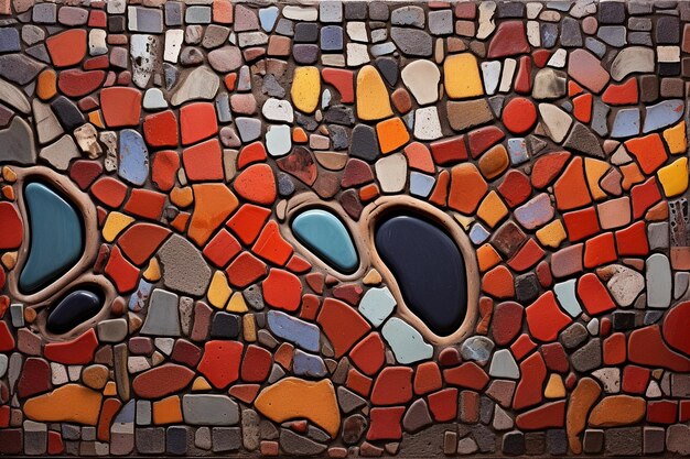 Modelli colorati di mosaico in ceramica