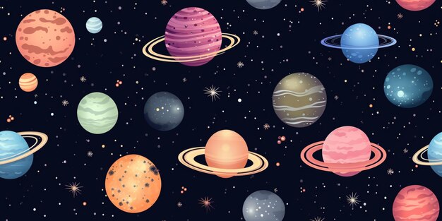 modelli di pianeti nella galassia