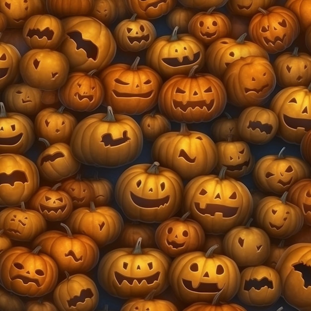 Modelli senza cuciture minimalisti del modello della zucca di Halloween