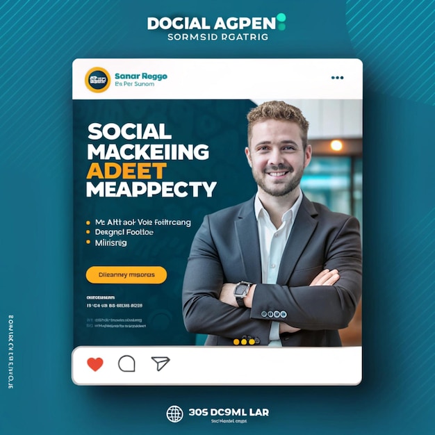 Modelli versatili per il marketing digitale, viaggi e vendite di mobili Ideali per i post sui social media
