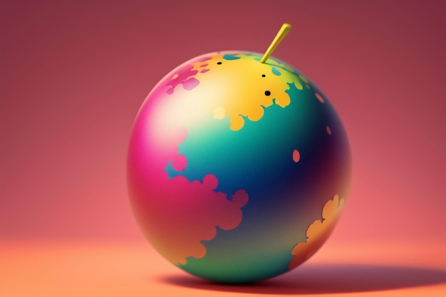 Modello 3D colorato che rende il design creativo oggetti astratti oggetti di scena sfondo sfondo