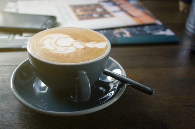 Modello a forma di arte di caffè latte art