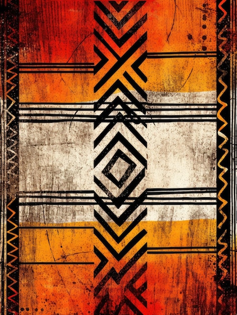 Modello africano sfondo africano tradizionale Stampa Africa per magliette