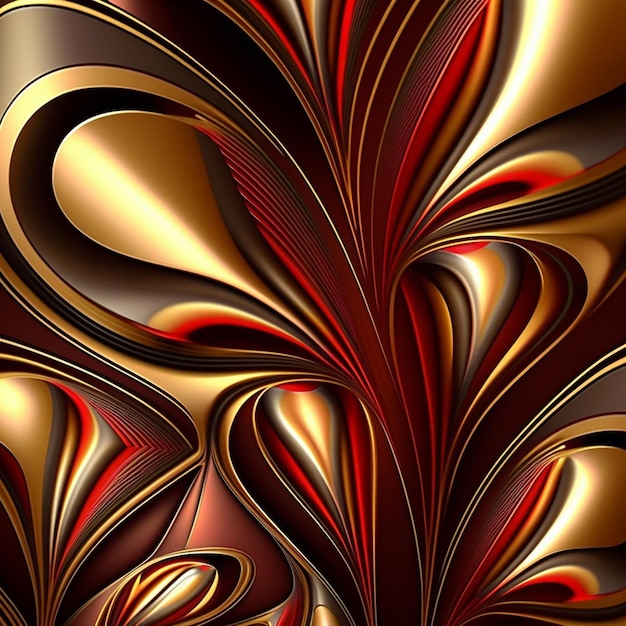 modello astratto con colori marrone, oro e rosso
