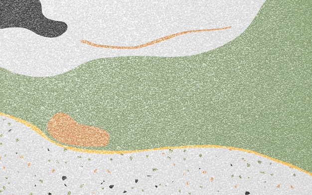 Modello astratto di arte della composizione del blocco di colore geometrico verde, fondo moderno del tappeto delle linee dorate.
