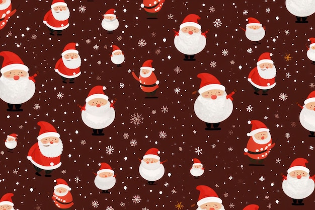 Modello Babbo Natale per carta digitale