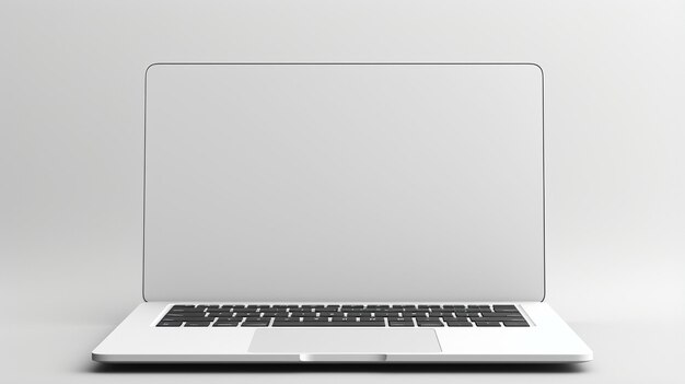 modello bianco di macbook