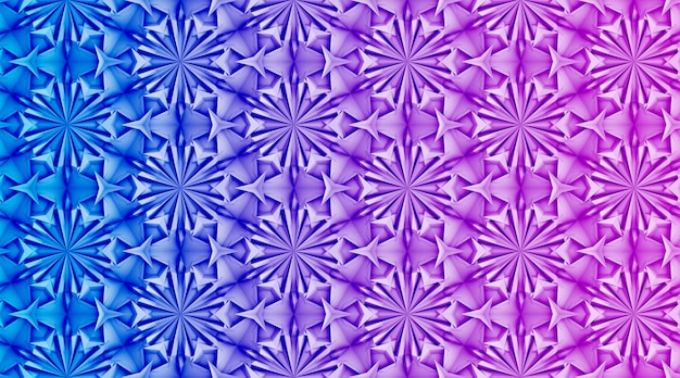 Modello bianco tridimensionale con colori a sei punte