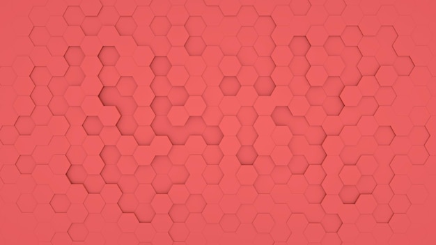 Modello chiaro sfondo astratto parete esagono colore rosa carta da parati futuristica