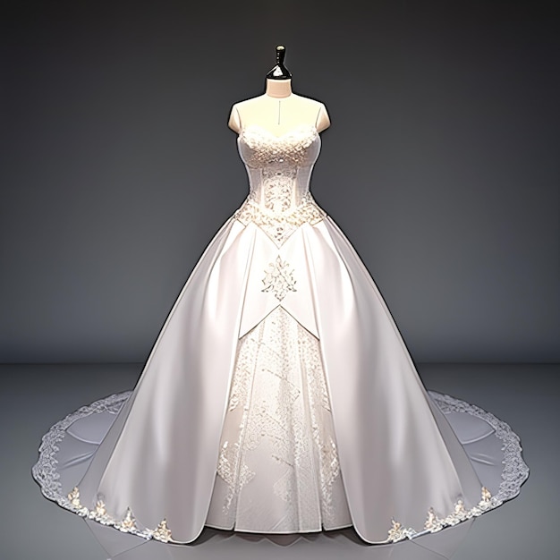 modello di abito da sposa di lusso