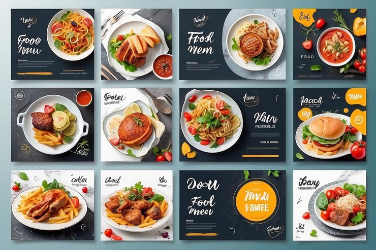 Foto modello di banner alimentare