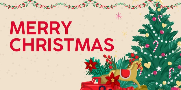 Modello di banner di vendita di Natale