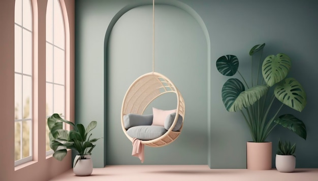 Modello di banner per camera moderna minimalista Design elegante per le tue esigenze di marketing