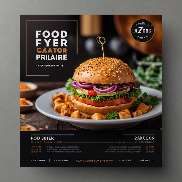 Foto modello di banner per social media o instagram per il volantino alimentare
