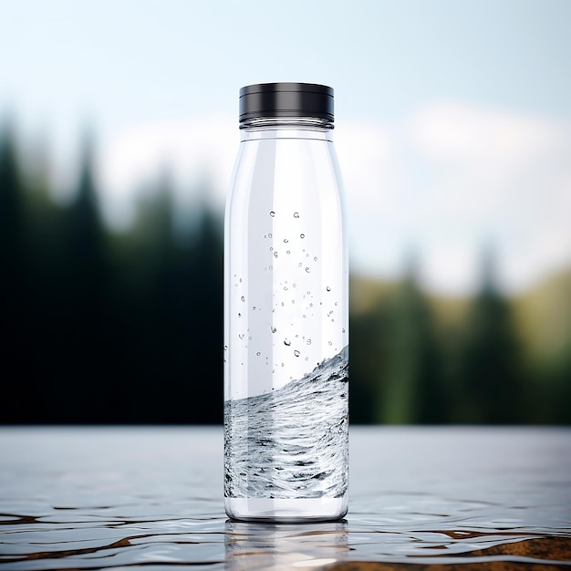Modello di bottiglia d'acqua Modello di bottiglia d' acqua