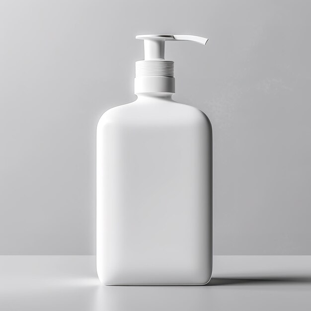 Modello di bottiglia di sapone bianco cosmetico Generativo ai