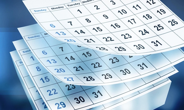 Modello di calendario dell'organizzatore, sfondo