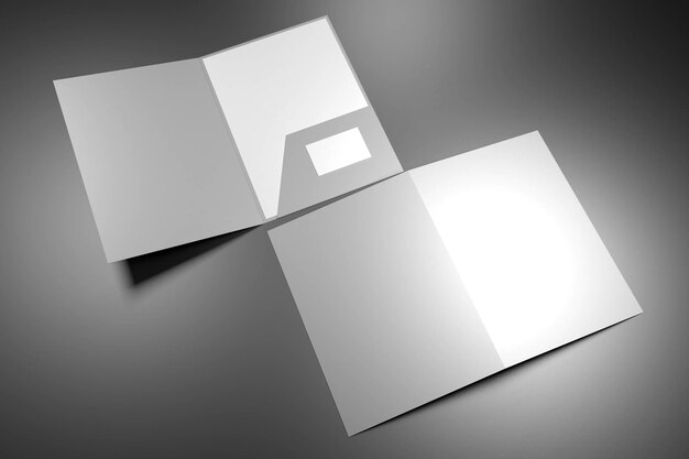 Modello di cartella di file che mostra la copertina e l'interno