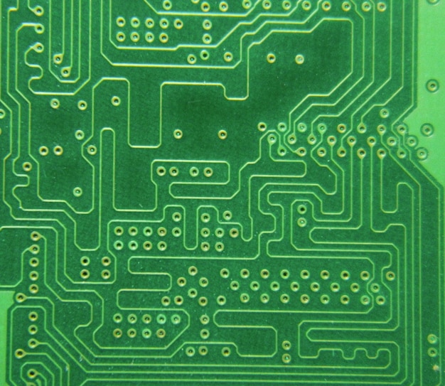 Modello di circuito verde utilizzato come immagine di sfondo