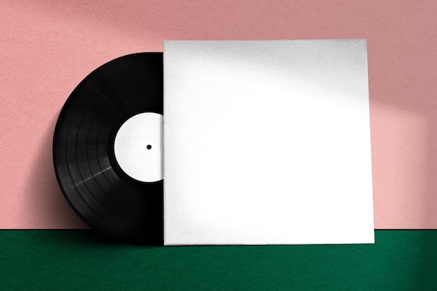 Modello di copertina di disco in vinile retro psd