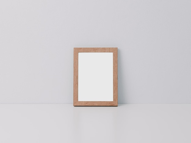 Modello di cornice in legno 5x7 modello di poster di cornice fotografica in stile minimalista