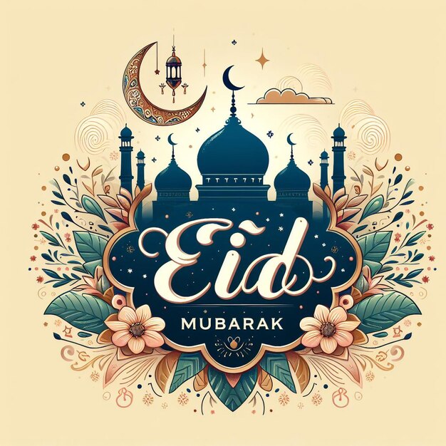 modello di Eid Mubarak