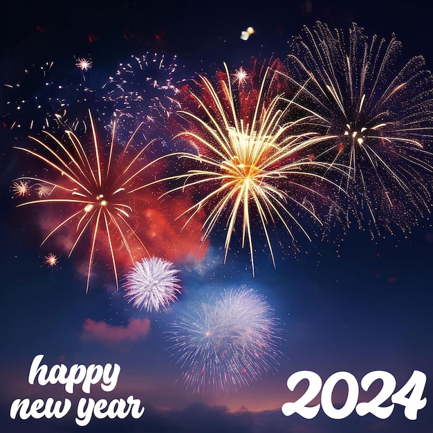 modello di felice anno nuovo carta di felice anno nuovo modello di nuovo anno felice anno nuovo 2024 nuovo anno 2024