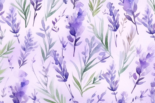 Modello di illustrazione della lavanda