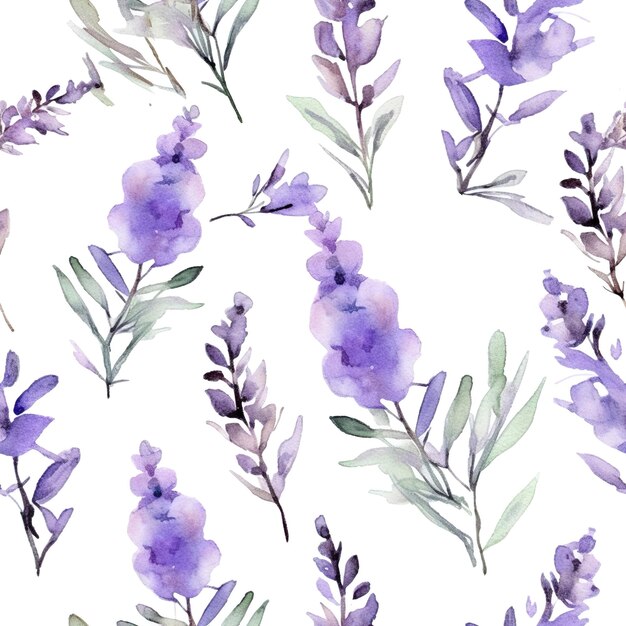 Modello di illustrazione della lavanda