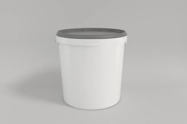 Modello di imballaggio per contenitori di vernice in plastica