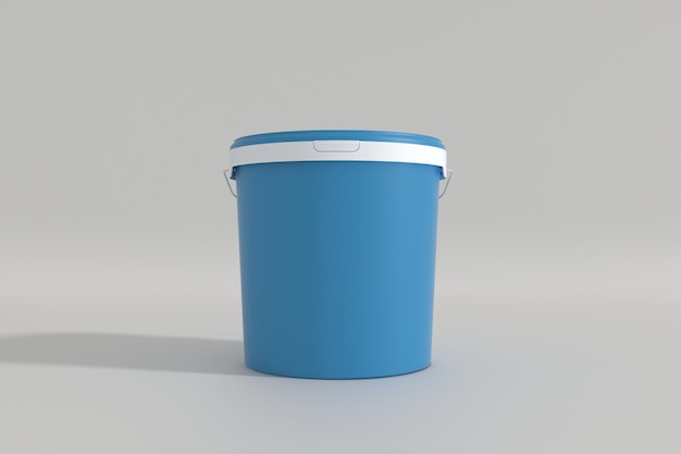 Modello di imballaggio per contenitori di vernice in plastica