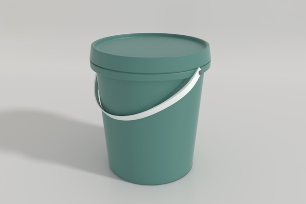 Modello di imballaggio per contenitori di vernice in plastica