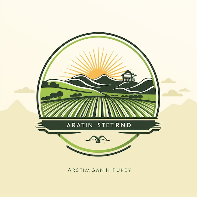 Modello di logo agricolo adatto alle aziende