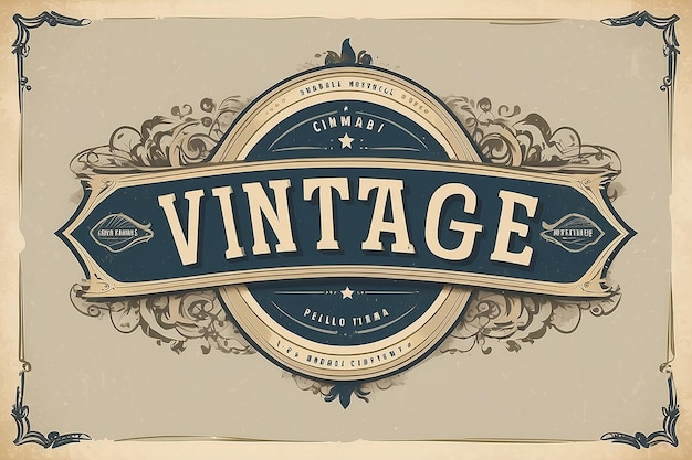 Modello di logo vintage