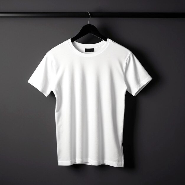 Modello di maglietta bianca semplice generato da AI