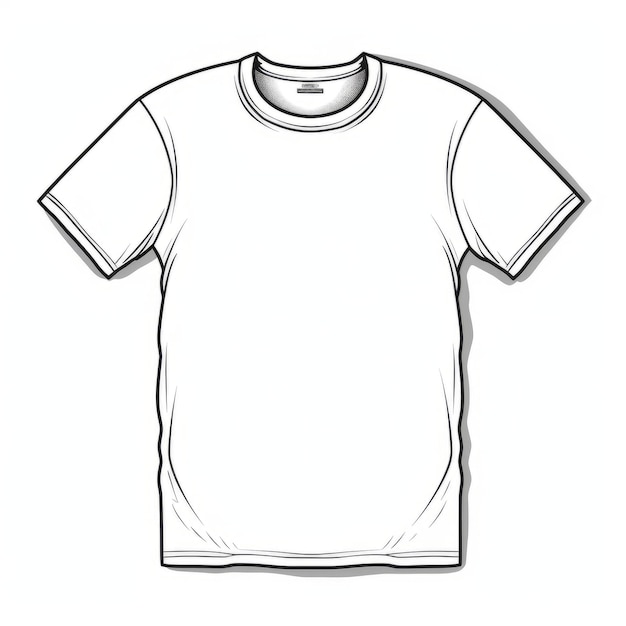 Modello di maglietta bianca stampabile in stile John Larriva
