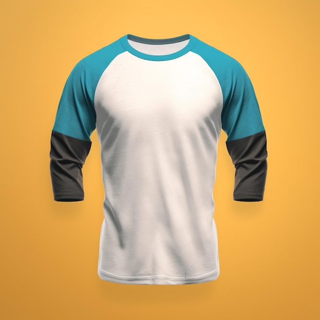 Modello di maglietta da baseball raglan