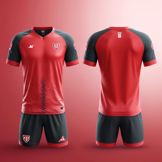 Modello di maglietta da calcio per il design di magliette da uomo