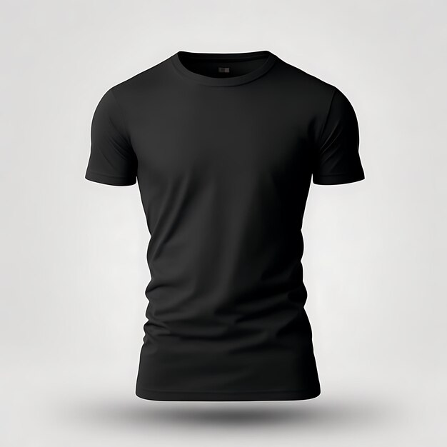 modello di maglietta nera da uomo simpatico modello di maglietta con sfondo bianco modello di maglietta nera