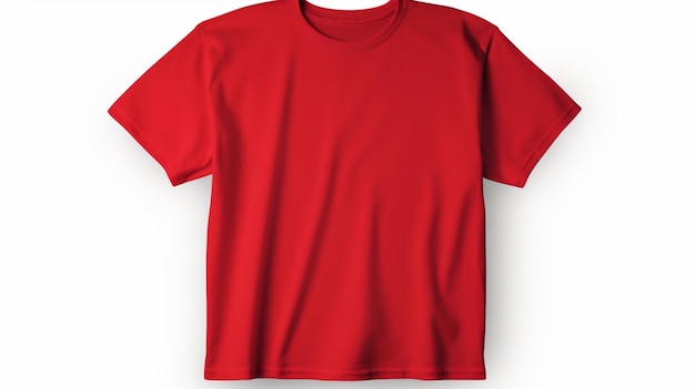 modello di maglietta rossa per mockup