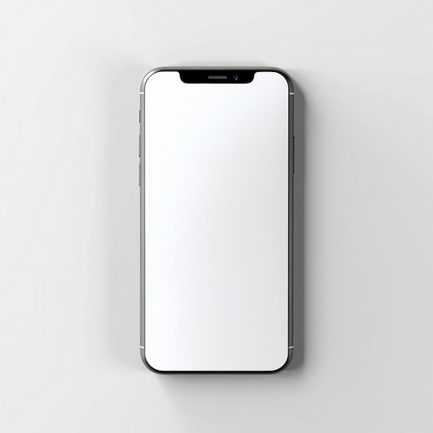 Modello di mockup di copertina del telefono vuoto