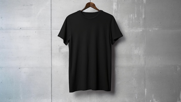Modello di mockup di maglietta nera