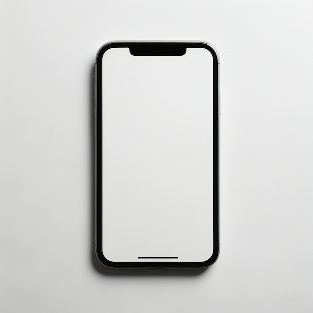 Modello di mockup di smartphone su uno scatto in background isolato in studio