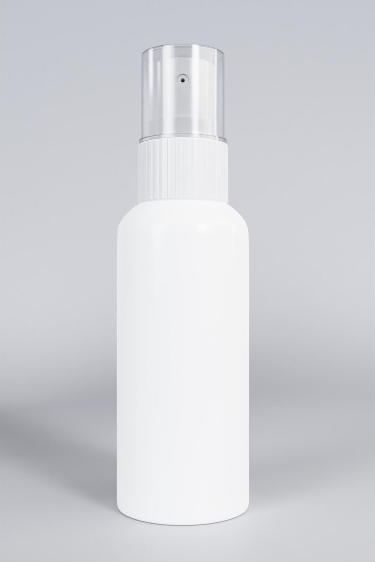 Modello di mockup nero renderizzato in 3D di Spray Bottle