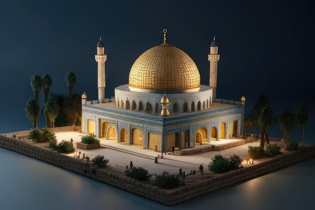 modello di moschea in miniatura