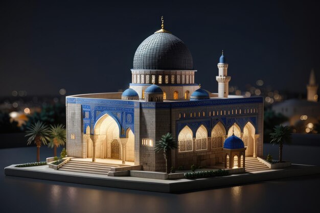 modello di moschea in miniatura