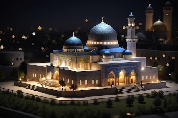 modello di moschea in miniatura