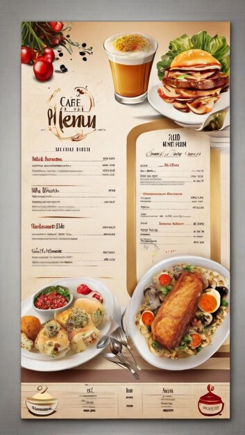 modello di oggetti di progettazione grafica di menu fast food