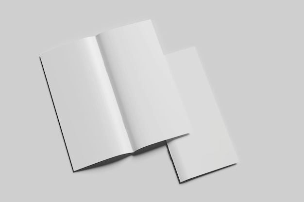 Modello di opuscolo bi-fold vuoto