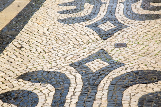 Modello di pavimentazione a Lisbona, Portogallo